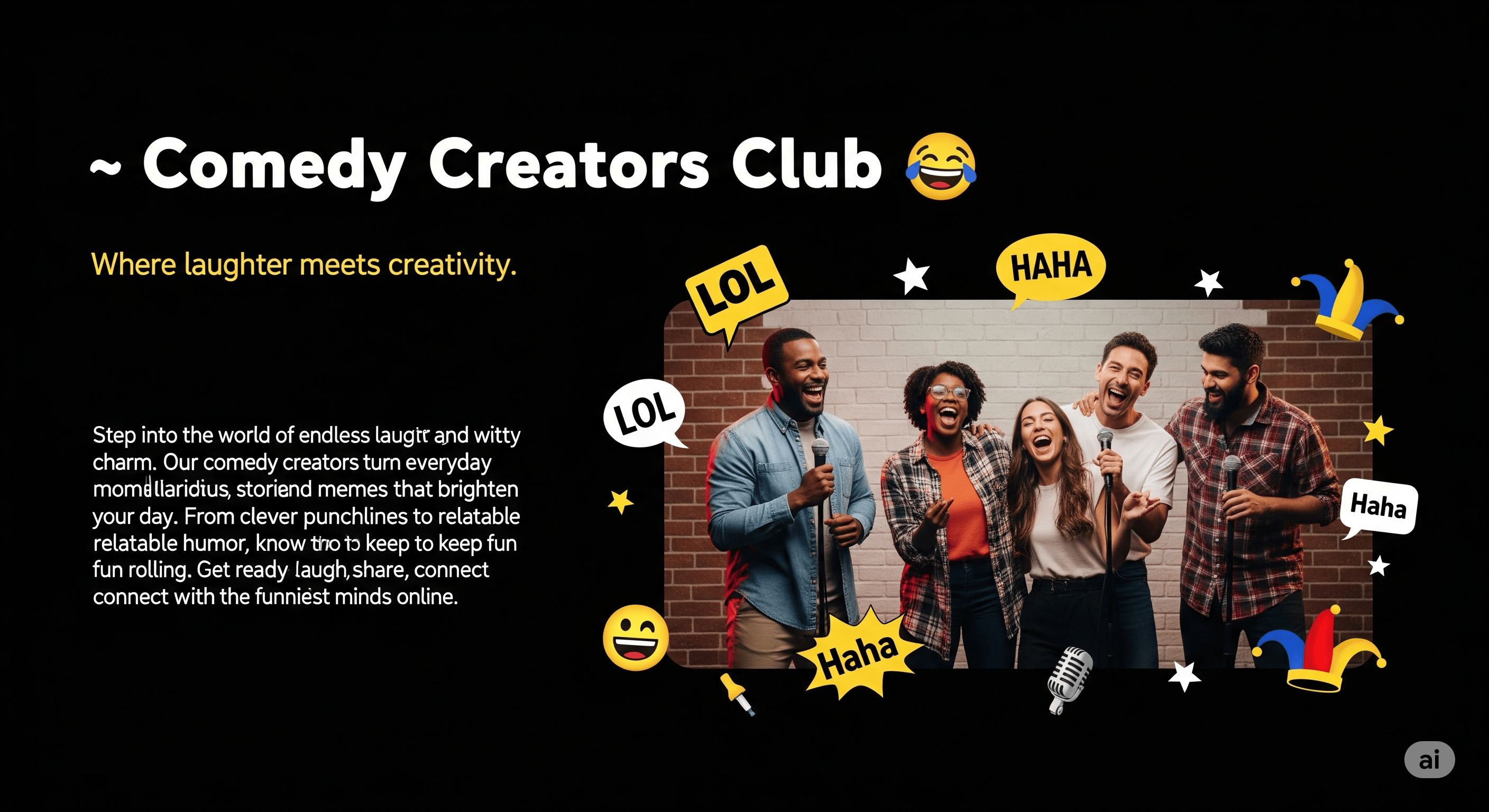 Comedy Creators Banner